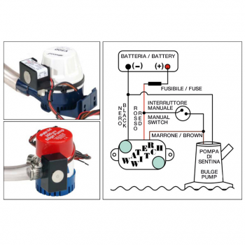 Interruptor Barka de bruja de agua de 12 V