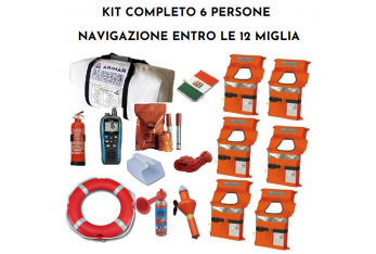 Kit de equipo de seguridad dentro de 6 millas 4 o 6 personas