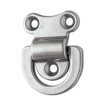 PLACA DE ACERO INOXIDABLE 316 CON ANILLO