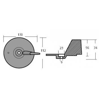 ALETA DE MAGNESIO 75-90-115-130 HP