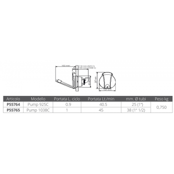 BOMBA 1038C SIN BY-PASS