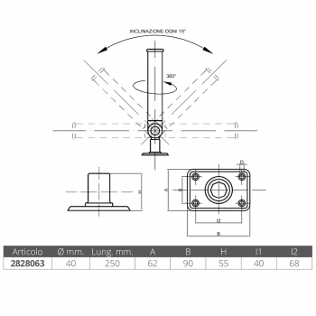 Portacañas de latón