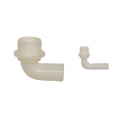 Conector de manguera de PVC curvado
