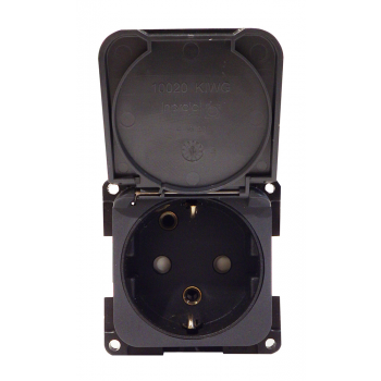 ENCHUFE SCHUKO 230 V CON TAPA