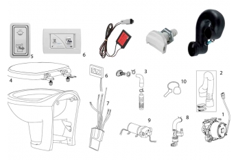 Repuestos y accesorios para inodoros compactos