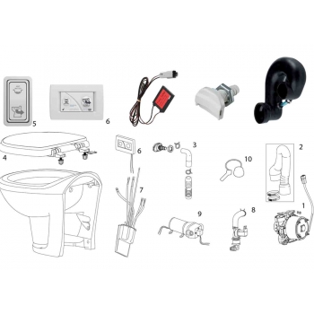 Repuestos y accesorios para inodoros compactos