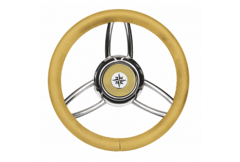 RUEDA TIMÓN T26 BEIGE Ø MM.350