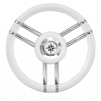 RUEDA TIMÓN T27 BLANCO Ø MM.350