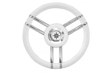 RUEDA TIMÓN T27 BLANCO Ø MM.350
