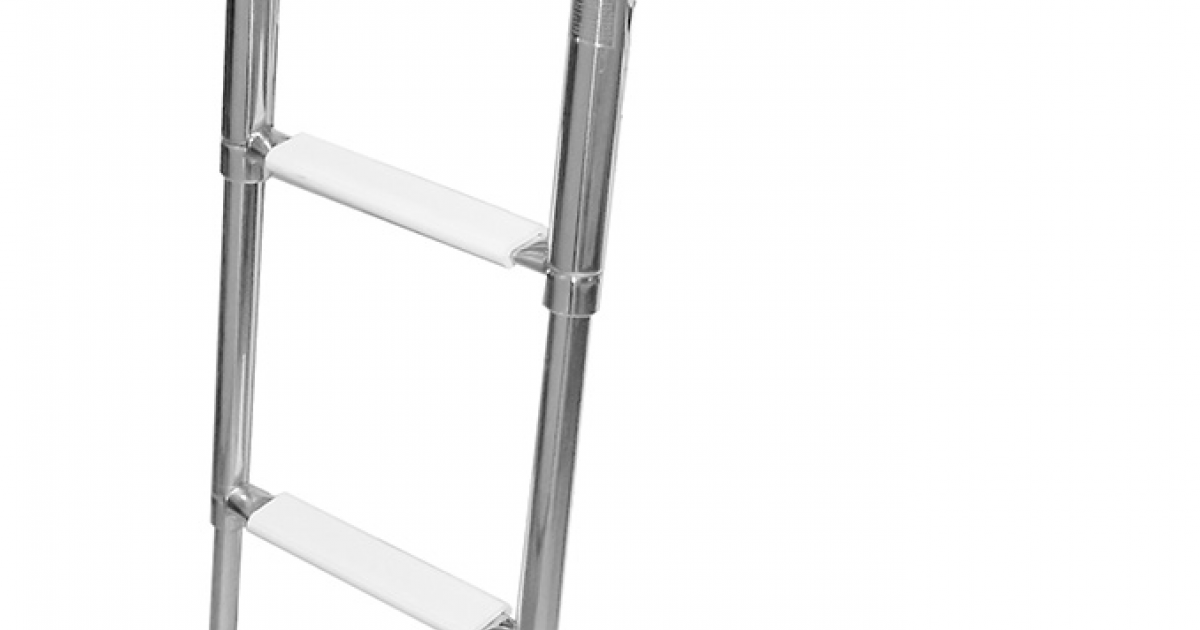 Escalera de 4 peldaños anchos, aluminio - Jif Marine
