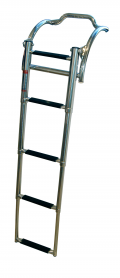 Escalera de acero inoxidable para botes inflables 4 escalones