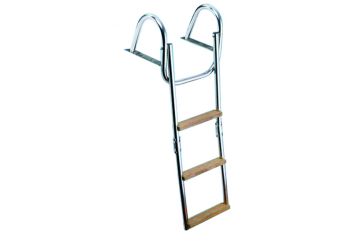 ESCALERA PLEGABLE DE ACERO INOXIDABLE 3 PASOS