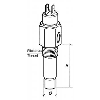 SENSOR DE TEMPERATURA AGUA M14 x 1,5