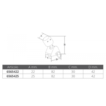 SUPP. CON CAPUCHA AJUSTABLE Ø MM.22