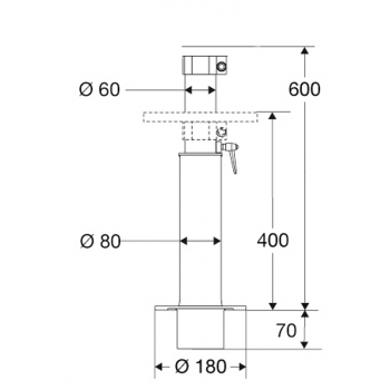 SOPORTE TELESCÓPICO MM.400 / 600