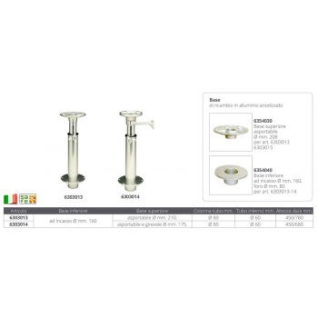 SOPORTE TELESCÓPICO MM.450/780