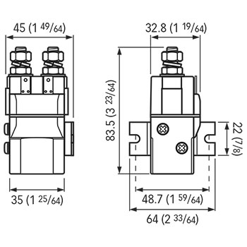INTERRUPTOR REMOTO 12V 2 TERMINALES