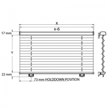 Persiana plisada Oceanair Skysolmotion Para escotilla y ojo de buey