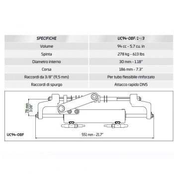 Volante HYCO-OBF / 1 hasta 150HP Ultraflex