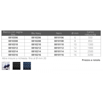 TRENZA NEGRA Ø MM.6 MT 200